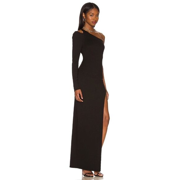 Not Yours To Keep Rio Maxi Dress in Black Small New Womens Long Column Gown - Picture 3 of 8